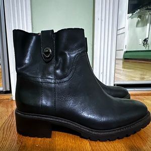 Coach Leather Ankle Boot